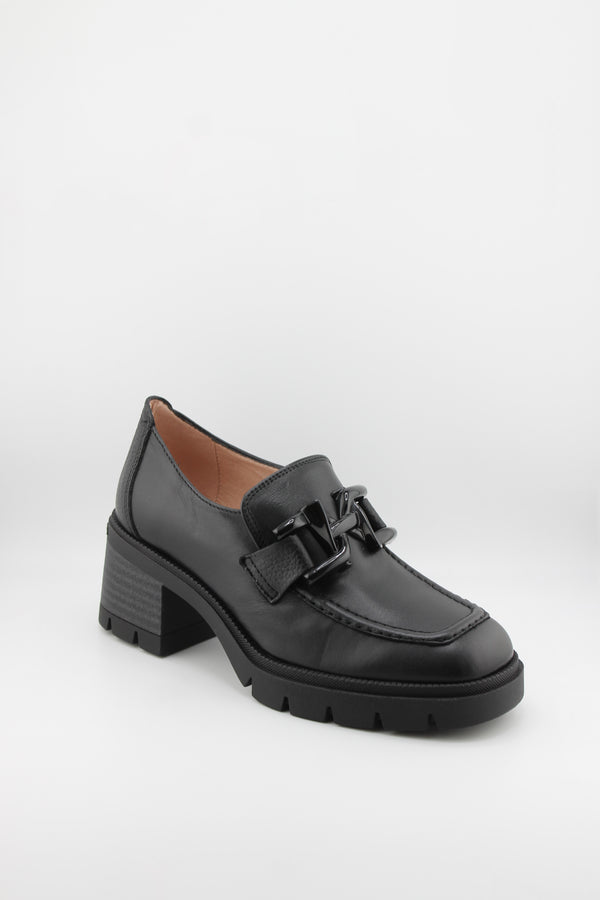 Hispanitas Chunky Heeled Loafers with Buckle